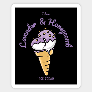 I Love Lavender & Honeycomb Ice Cream Sticker